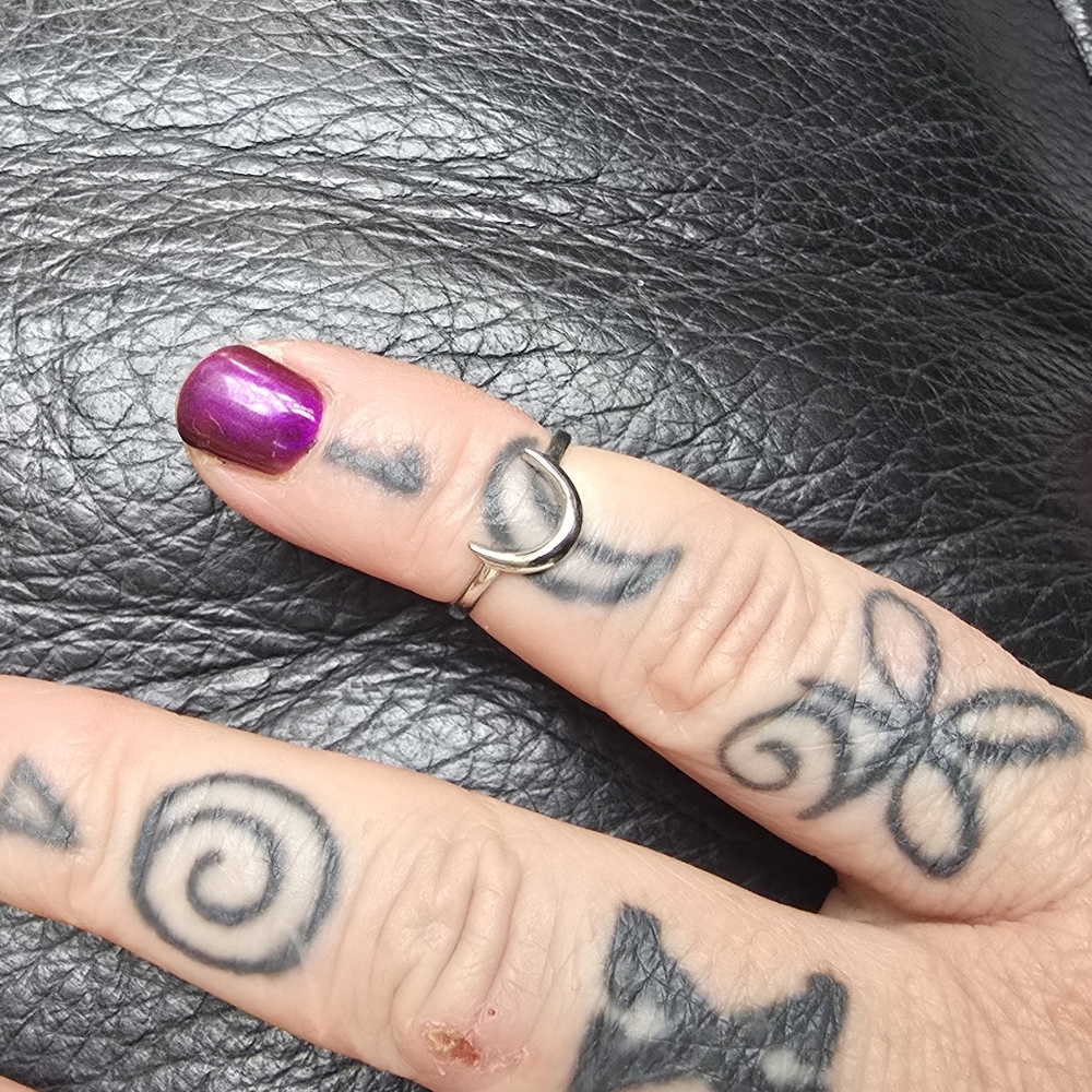 Discontinued Evil Pawn Jewelry Crescent Moon Midi or Toe Ring